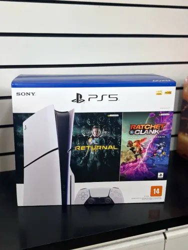 PS5 1TB MÍDIA FÍSICA + 2 JOGOS lacrado « última peça »