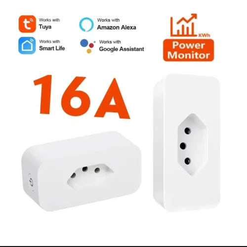 Tomada Inteligente Smart Plug - 16A - Compatível com Alexa e Google Home