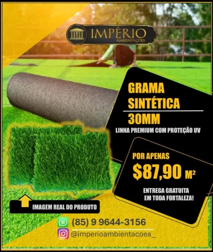 Grama Sintética 30mm em promoção