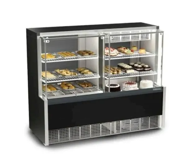 NZ. Vitrine dupla função AQUECIDA E REFRIGERADA 1,40 m GELOPAR