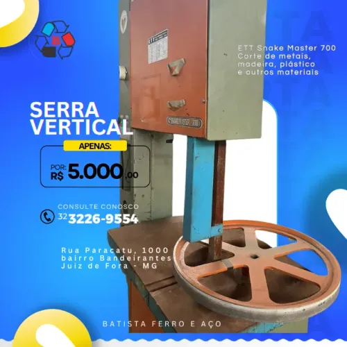 Serra Vertical para Metais ETT Snake Master 700