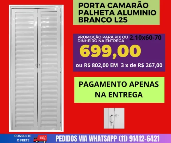 porta camarão 210x60 ou 70 - frete a/combinar