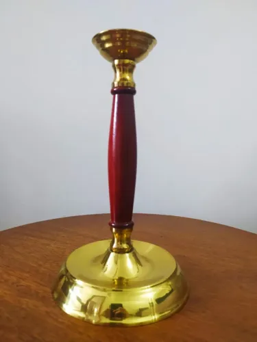 Castiçal Antigo Dourado