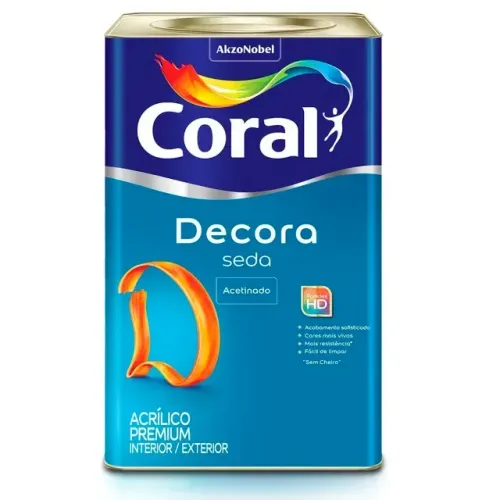 Tintas Coral Decora Seda 18LT - PROMOÇÃO IMPERDÍVEL!