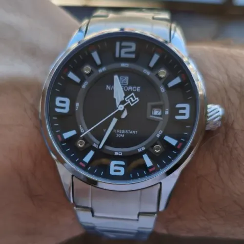 Relógio Naviforce Aço Inox Prata