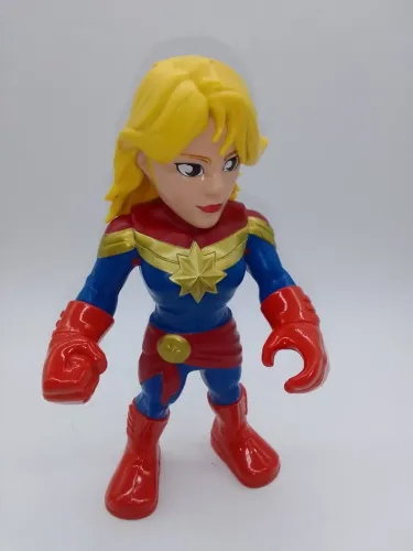 Boneco Capitã Marvel Mega Mighties Original Hasbro 2019