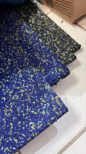 Piso Borracha Expandida em placa 1x1m 15mm promoção
