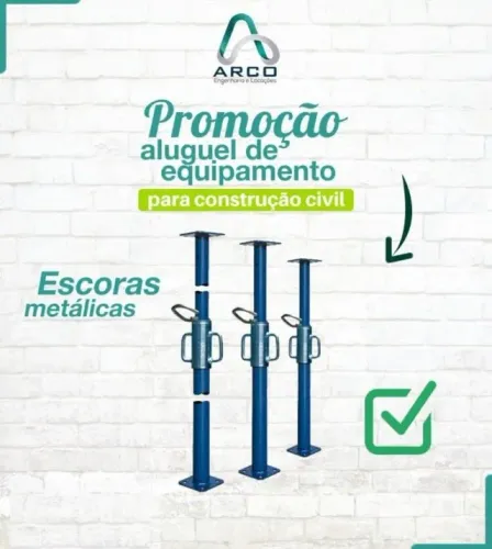 Aluguel Escoras Metálicas até 3,20m e 4,50m