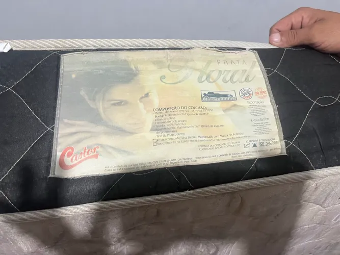 Cama bi Box gazim ,pouco usada .