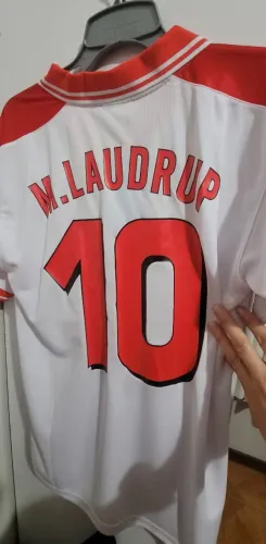 Camisa Dinamarca 1998 M. Laudrup - Número 10