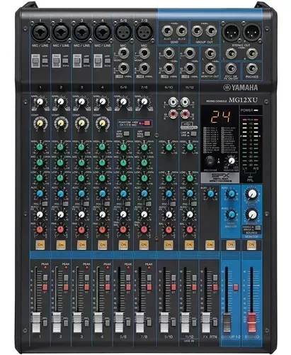 mesa de som yamaha mg12xu
