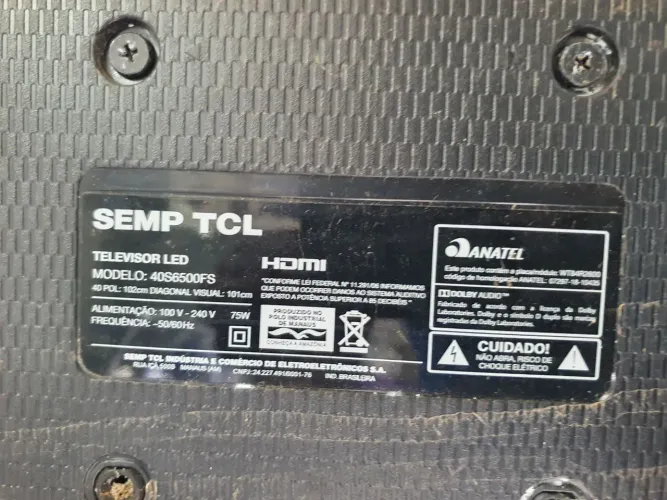 Smart tv com defeito