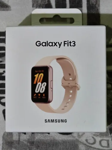 Smartwatch Samsung Galaxy Fit3 Rosé 1.6 (sem uso - Parcelo no cartão)