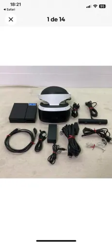 PlayStation VR (PSVR) Kit Completo - Headset + Câmera + Cabos (PS4/PS5)