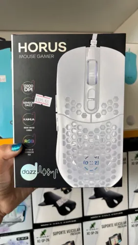 Mouse Gamer Horus Dazz RGB - 12800 DPI