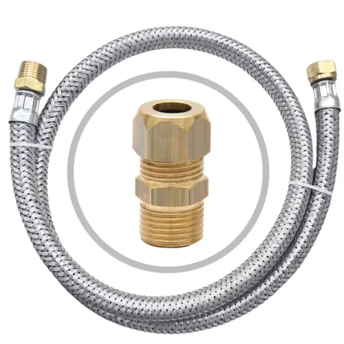 Mangueira e um adaptador