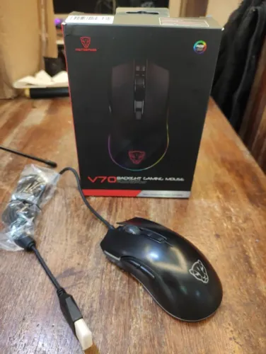 Mouse Gamer Motospeed V70 Essential Preto 12400dpi Rgb