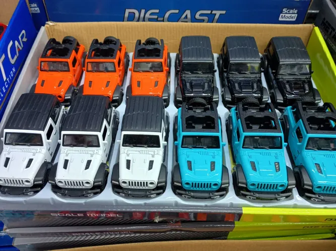 Miniaturas de Jeep Wrangler Diecast - Coleção