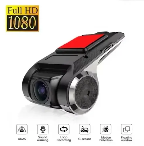 NOVA | Câmera Frontal Automotiva Dash Cam DVR Full HD  Gravação de Voz