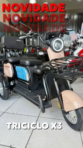 TRICICLO DE 3 LUGARES X-3 2025 E-FUN(LEIA O ANÚNCIO)