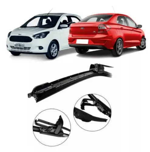 Par de Palheta do Limpador do Para-brisa Ford Ka (sedan ou hatch)_Instalação Grátis na Hor