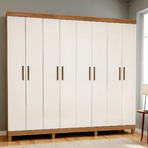 Novo Em estoque guarda roupa rubi branco com cinamomo .