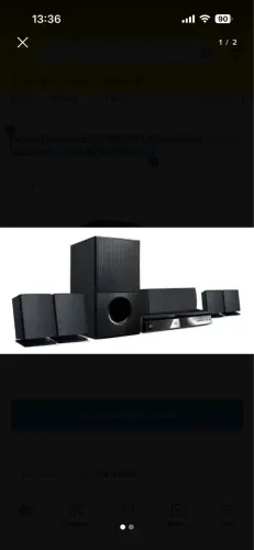 Home Theater LG LHD625 5.1 Canais Com Bluetooth e 1000w 