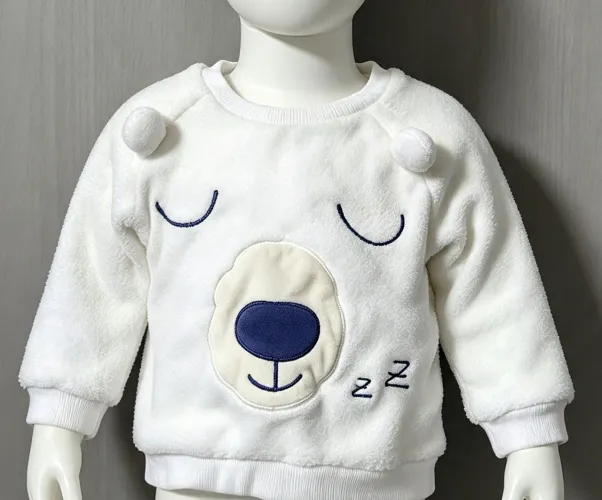 Blusa de pelúcia infantil p/ idade de 3 a 5 anos 