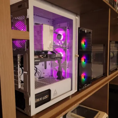 PC Gamer Branco RX 6600 8GB + i3 12100F | 16GB RAM | SSD 500GB