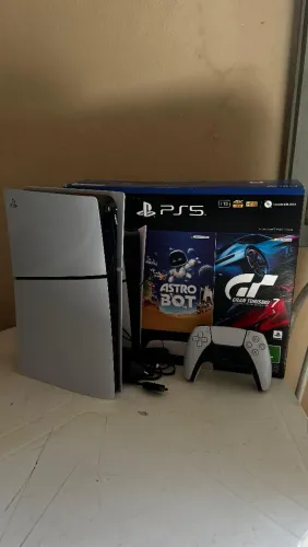 Vendo Ps5 Slim Com Garantia de 6 meses 14 jogos Pego iPhone e volta outra coisa do interes