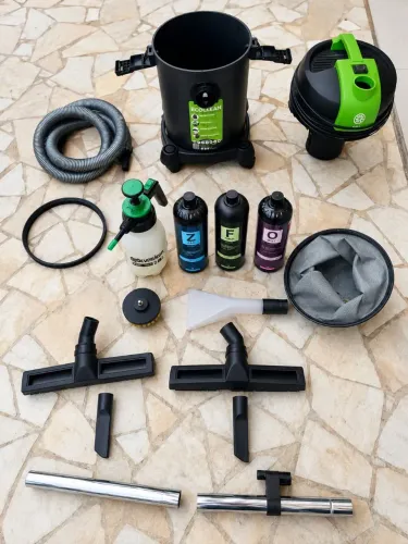 Kit completo para limpeza de estofados IPC/EcoClean + produtos + acessórios