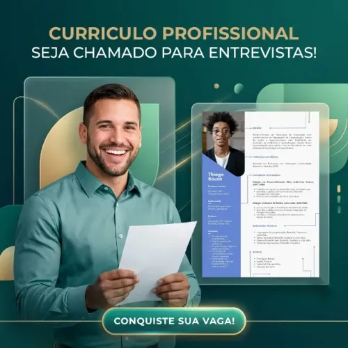 Currículo Profissional com Padrão de Mercado | Destaque-se Já
