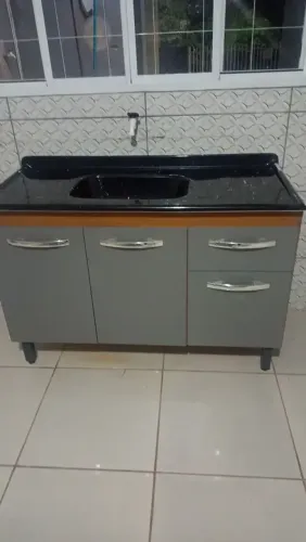 BALCÃO DE PIA FIORELLA + CUBA COMPLETO - 1,20X0,80X0,55 MONTO E ENTREGO HOJE