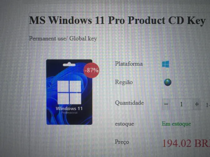 Chave OEM oficial de Windows 11