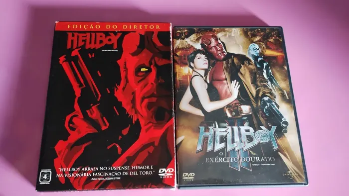 Hellboy 1 e Hellboy 2 filme DVD usado