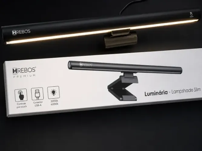 Luminária Hrebos (Barra de LED para Monitores)