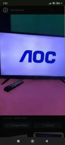 TV de 32 polegadas AOC funcionando perfeitamente sem nenhum defeito na imagem r$ 500