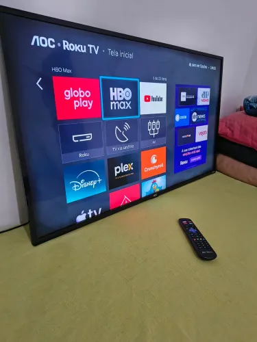 Tv smart 43 AOC Roku Dolby Áudio top pra sair hj