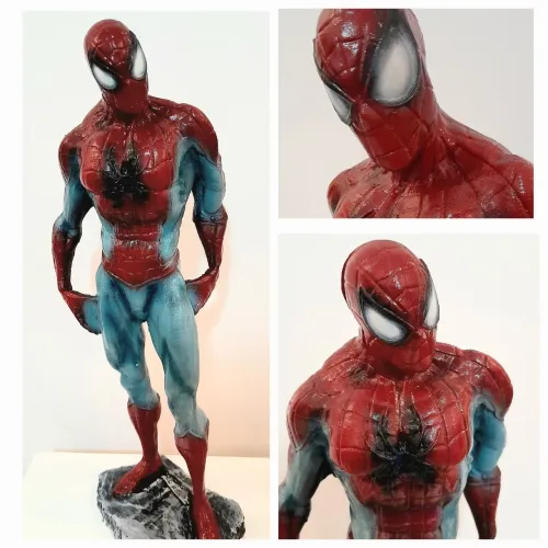 Estátua Spider-Man Homem Aranha em Resina 45cm
