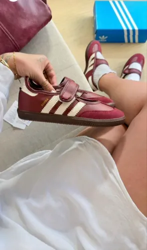 Sapatilha adidas mary jane vinho 38