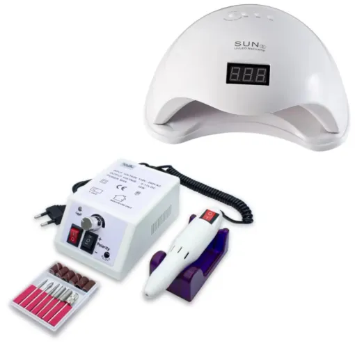 Kit com Cabine de led UV e lixadeira elétrica Mercedes novos na caixa