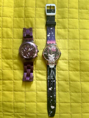 Relógios Swatch originais, 2 por R$ 800,00.