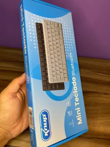 Mini teclado knup bluetooth Branco an12