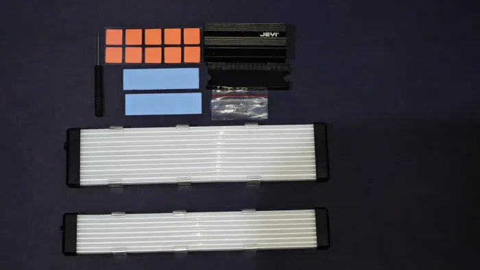 Capas de Cabo Strimer TEUCER ARGB (24Pin+8Pin) + Dissipador de SSD JEYI M.2 (Nunca Usados)