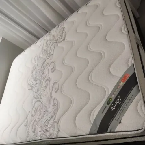 Conjunto cama box com Colchão queen Ortobom liberty, Sem uso Aceito cartão e entrego!