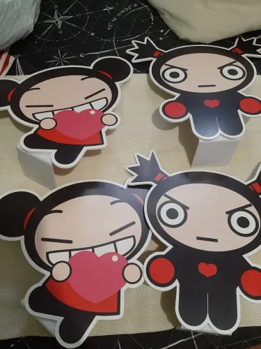 Pucca enfeites de mesa decoração de aniversário