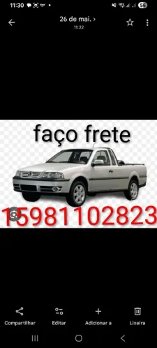 Faço frete em sorocaba bom preço,a partir de 80,00 reais