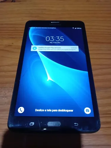Tablet samsung a6 pequeno para restaurar ou doador de peças 