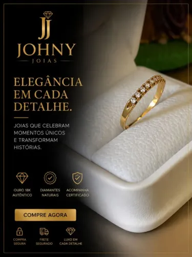 Aparador de Alianças Ouro 18k Tamanho 18