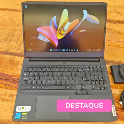 Notebook Gamer Lenovo i5 11ª Geração GTX 1650 8GB RAM SSD 512GB Tela 15.6 IPS